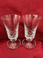 NIB FLAWLESS Glass BACCARAT France Two MILLE NUITS Crystal WINE COCKTAIL GOBLETS