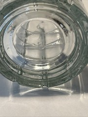2 Vtg Anchor Hocking Tartan Clear Drinking Glasses 16 oz USA Very Good