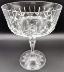 Galway Irish Crystal Baldmore Saucer Champagne Set 4 Orig Box #25122 Ex Cond