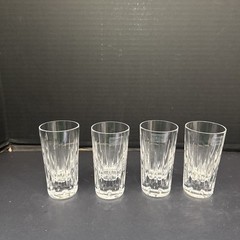 Reed & Barton Soho Lead Crystal Vodka Shot Glasses Slovenia Set Of 4