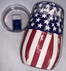 Patriotic Tumbler 5 1/2” Height USA