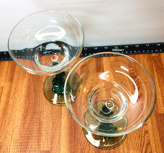 Margarita Glasses Cristal D’Arques Set of 2 Vtg Cactus Man Sombrero Stem Siesta