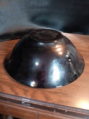 Vtg-Anchor Hocking Glass CO-Royal Ruby Large Round Salad Bowl-11.5″ Diameter