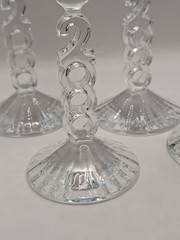 4 Crystal «Millennium 2000» Cristal D’Arques Champagne Flutes