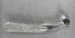 Vintage Russian USSR Lead Crystal Wine Drinking Horn Hand Cut Glass Decorative
