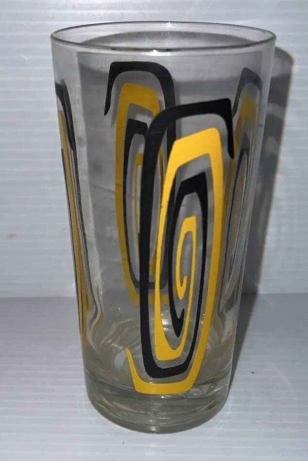 Vintage Mid Century Atomic Highball Barware Glass – Quantity-1-