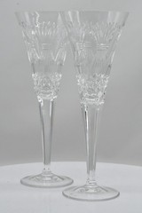Vintage Waterford Millennium Collection Prosperity SFL4 Pair Of Toasting Flutes