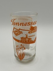 Vtg pre-1955 TENNESSEE Hazel Atlas Souvenir State Song Highball Tumbler Glass
