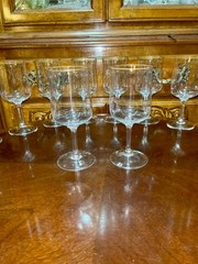 Set of 35 Lenox Crystal Glasses Intrigue Gold Trim 12 Wine 12 Water 11 Champaign