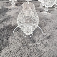 Vintage Set Of 6 Cristal D’Arques Durand Crystal Cordial Tea Goblets