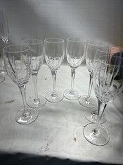 Mikasa Arctic lights Crystal Set Of 7 Wine Glasses 8 1/4 In