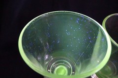 Rummer 19th Century 2 Goblets 2 part Mold Pub Inn Barware Flared #17