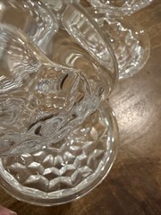 Set Of 6 – Fostoria American 2056 Low Sherbet Footed Glass Cubist Art Deco