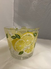 Rare Vintage Culver Lemon ICE BUCKET & Small Bowl Ex Condition!