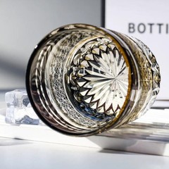 Hand Cut Japanese Style Crystal Whiskey Glass Tumbler Edo Kiriko Drinkware 10oz