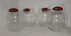 Riedel VIAGGIO Stemless All Purpose Wine Crystal Glass 4 Pieces Set $86 *