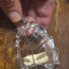 Vintage Zajecar 24% lead crystal leaf-shaped trinket dish made in Yugoslavia