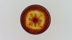 Single Vtg Tiffin Franciscan Cabaret Amber Glass Footed Goblet 6″ Tall 10 oz