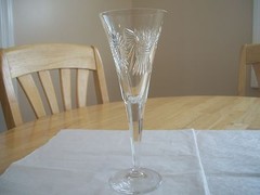 WATERFORD CRYSTAL MILLENNIUM UNIVERSAL FLUTE 5 TOAST SIGNED BY ARTISAN M VEREKER