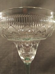 Vtg Sombrero Line Cristal D’arques- Margarita Glass 7.5″ Drink Glass Tall Stem