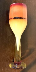 MICHAEL NOUROT Art Glass Goblets Each SIGNED 8″H