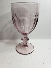 Libbey Duratuff Glass 7″ Pink Goblet Stemware Replacement Water Tea Wine