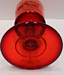 L.G. Wright Ruby Red Glass Strawberry & Currant 1) Goblet 1) Wine Glass Fenton