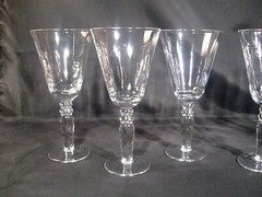 J.C. Penney Chris Madden Veneto Clear Optic Water Goblets Set of 8
