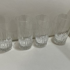 Vintage BACCARAT Crystal Water Glasses Tumblers FRANCE set of 4