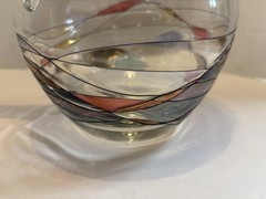 Romanian Milano Mosaic Stained glass Pitcher Unused 8 3/4 in NEW