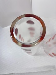 3 MCM Polka Dot Glasses Tumblers 2 Red Dots 1 Pink Dots