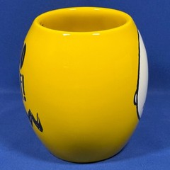 CHARLIE BROWN Ceramic Mug GOOD GRIEF! BioWorld PEANUTS Yellow 20oz. EXC COND