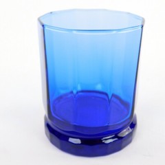 Anchor Hocking Essex Lowball Glass, Cobalt Blue Rocks Tumbler Old Fashioned