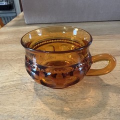 Indiana Glass Co Kings Crown Thumbprint Cup NEW