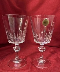 Set Of 2 PRINCESS HOUSE ESPRIT 24% LEAD CRYSTAL, 6-3/4” GOBLET 517850 PRISTINE
