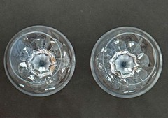 Set of 2 Rogaska Crystal Open Up Wine Glasses Flower Star Frosted Available 4