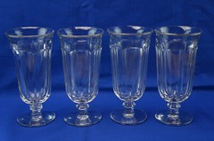 Imperial Old Williamsburg Clear (4) Iced Tea Glasses, 7 1/4″