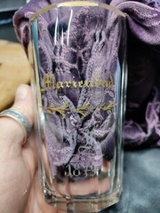 Victorian Czech Glass Marienbad Healing Mineral Water Spa Mug Inscribed Dated