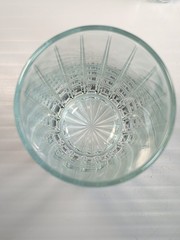 Set Of 2 Vintage Highball Glasses Ribbed/ Star Base 6.25″ Tall Over 16oz