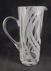 Lenox Kate Spade Cocktail Pitcher Banyan Stripe Clear Etched