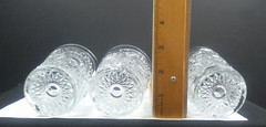 Sunshine, US Glass, # 15110, Flat Tumblers, (3), USA, EAPG, c 1908, ExCd