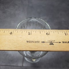 Crystal Etched Wine Glasses Handcrafted in Romania Set of 3