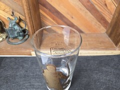 Sagittarius Zodiac Glass Tumbler Gold Print Highball Tom Collins Barware Vintage