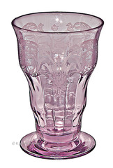 Central Glass Works Balda Orchid Footed Juice Tumbler