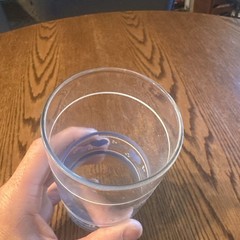 Vintage Libbey Blue Country Heart 6″ Tumbler – Faded
