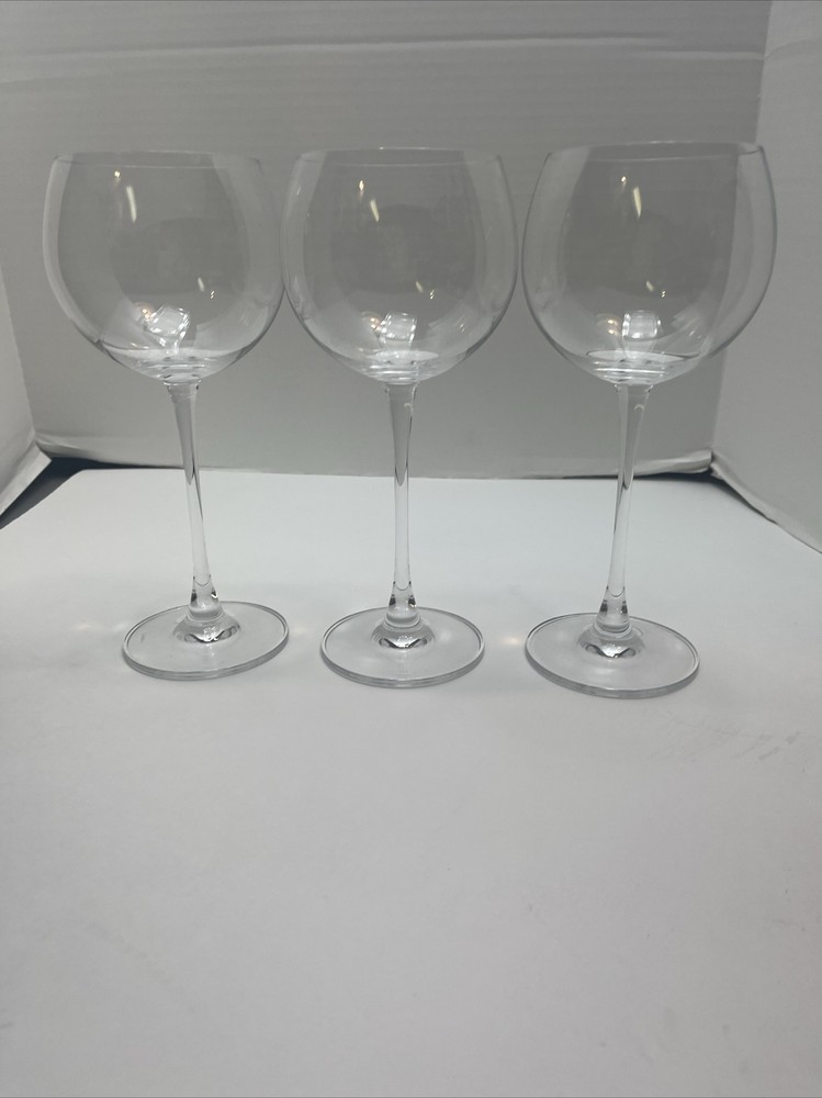 Lenox Tuscany Balloon Wine Glasses 8 5/8 Inch Tall Set of 3