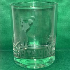 Etched Single Golf Golfing 19th Hole Weighted Rocks Glass 12 oz