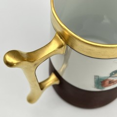 Victorian MR TOAD WIND IN THE WILLOWS Anthropomorphic Frog STEIN MUG Handpainted