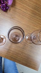 RETIRED Wine/Water Goblet Premiere PLUM LIBBEY GLASS COMPANY
