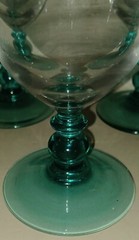 Set(4) Cristal D’Arques-Durand COUNTRY MANOR TURQUOISE Water Goblet 14oz Glasses